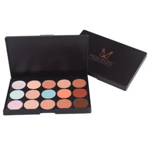 Miss Rose Concealer Palette Makeup 15 Colors Cream