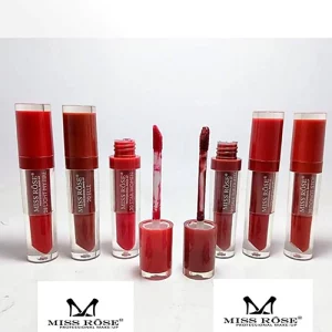 Miss Rose Matte Liquid Lipstick Red Shade Set - 6 Pcs