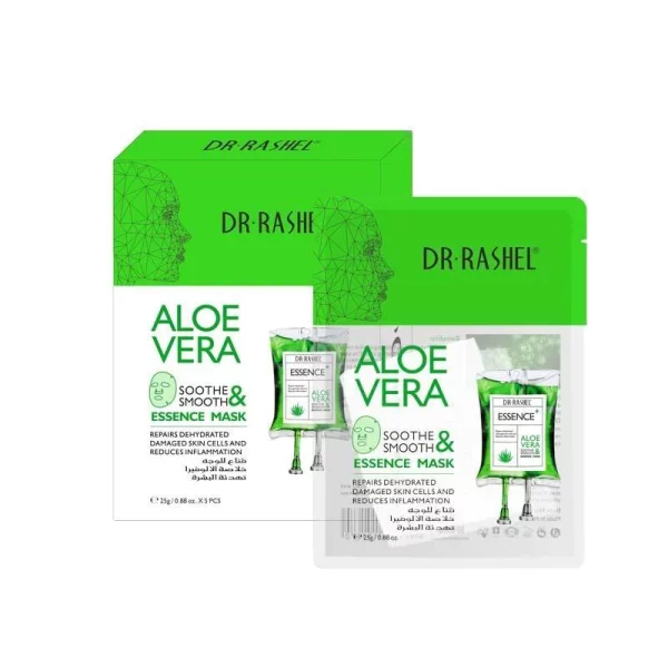 Dr Rashel Aloe Vera Soothe & Smooth Essence Mask - Pack Of 5