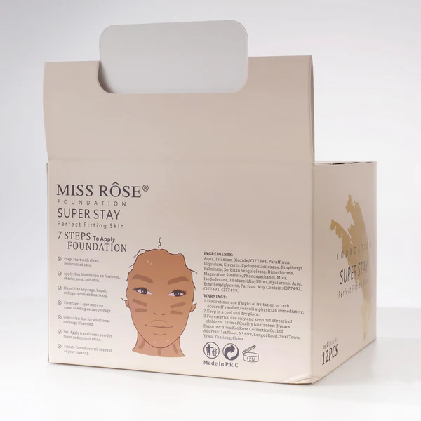 Miss Rose Super Stay foundation- Perfect fitting Skin